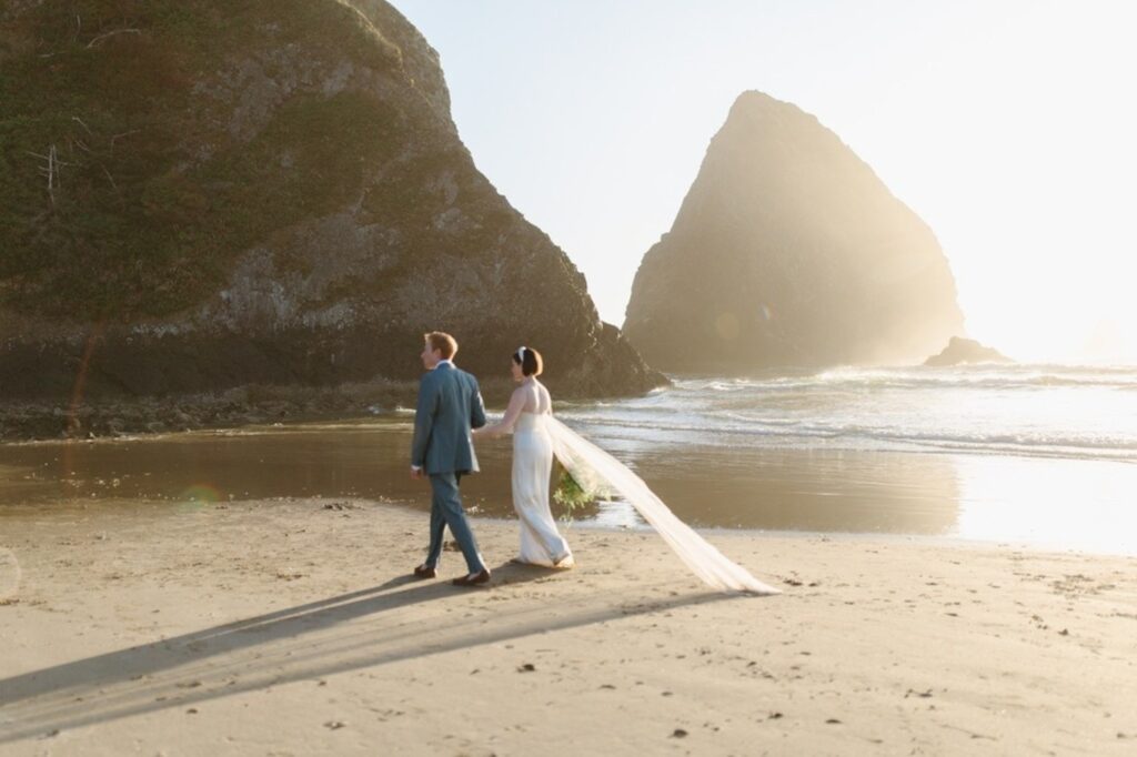 Arch Cape Elopement in Oregon