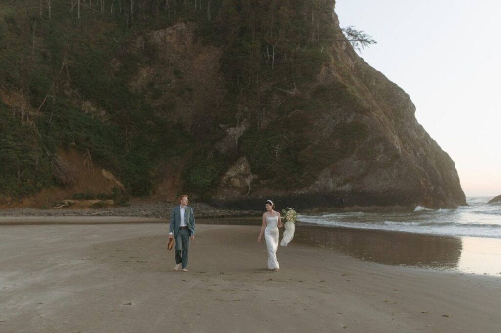 Arch Cape Elopement in Oregon