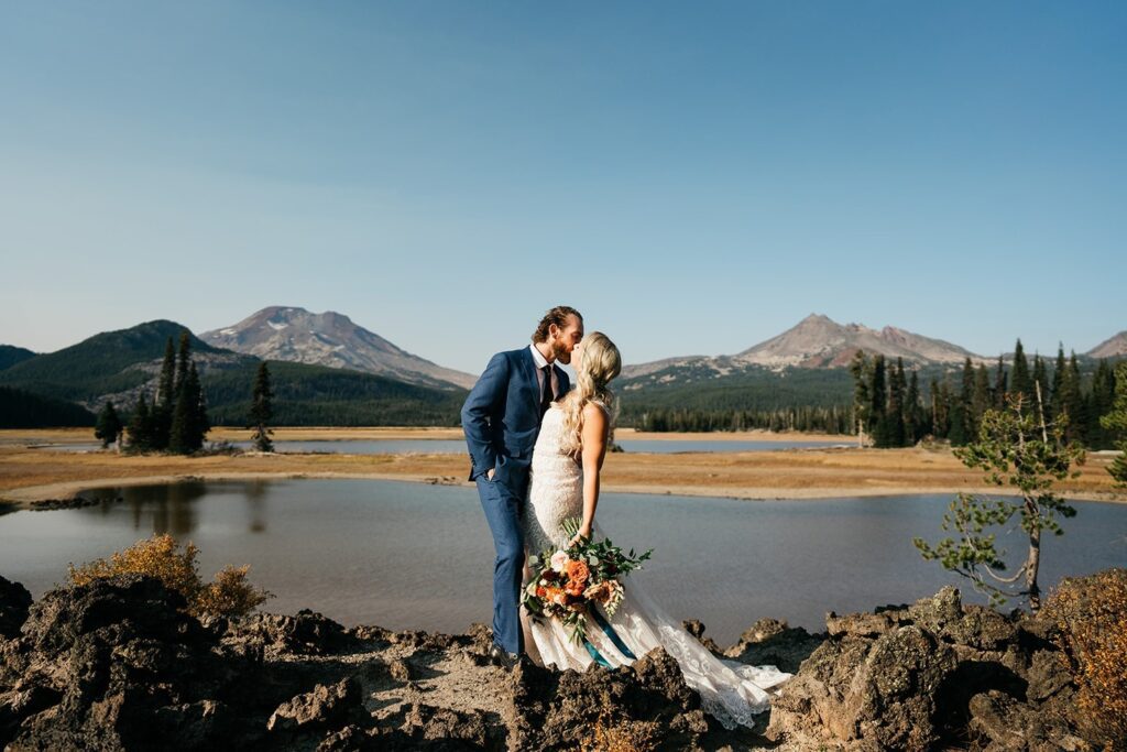 Mountain Inspired Micro Wedding at Sparks Lake