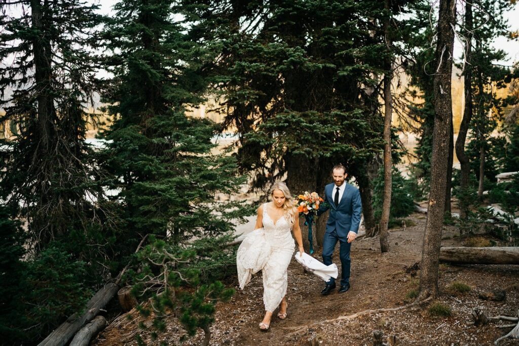 Mountain Inspired Micro Wedding at Sparks Lake