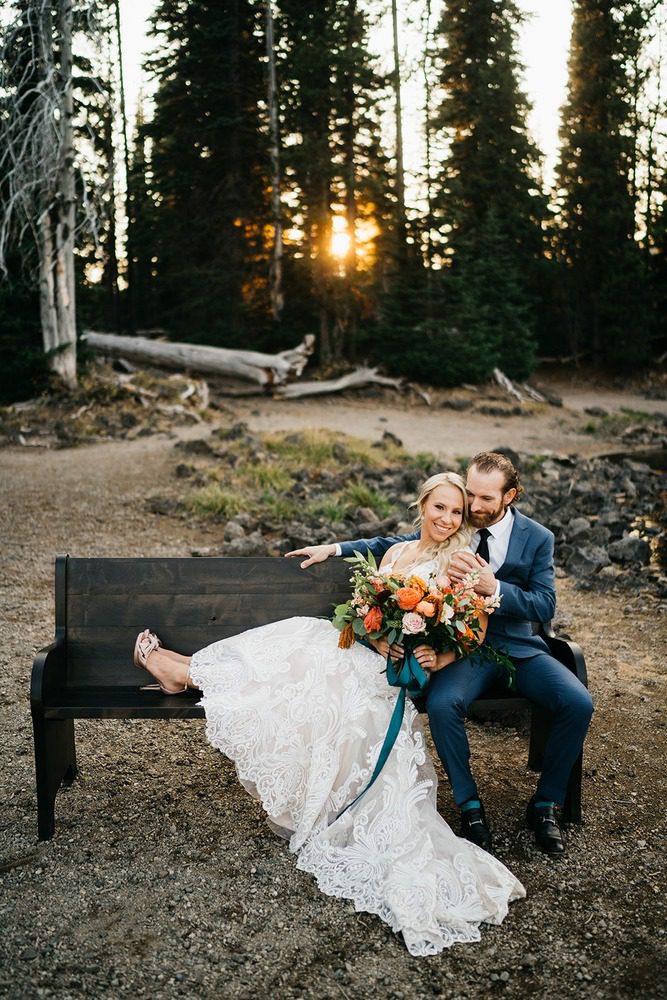 Mountain Inspired Micro Wedding at Sparks Lake