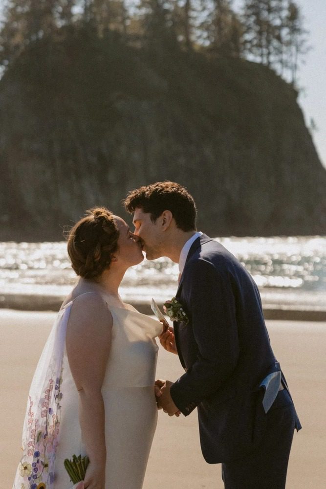 Scenic Olympic Peninsula Elopement Second Beach